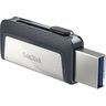 Clé USB Sandisk Ultra Dual Drive USB type C/A 64Go (Gris)