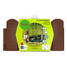 Pack x5 bordures de jardin plates marron bois composite 40x20cm