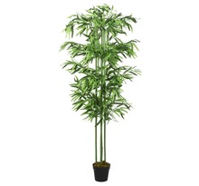 vidaXL Bambou artificiel 240 feuilles 80 cm vert