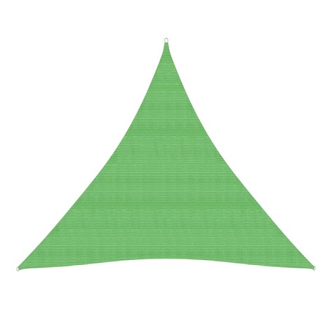 Vidaxl voile d'ombrage 160 g/m² vert clair 3,6x3,6x3,6 m pehd
