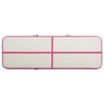 vidaXL Tapis gonflable de gymnastique avec pompe 300x100x15cm PVC Rose