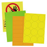 Étiquette adhésive permanente fluo jaune 70x37 mm (colis de 2400)