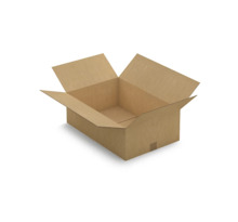Caisse carton brune simple cannelure RAJA 60x40x20 cm (colis de 20)