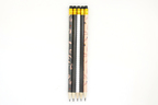Crayon de papier avec embout gomme Rose et noir 5 pièces - MegaCrea DIY