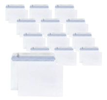 15 enveloppes blanches en papier 80 g - 16 2 x 22 9 cm