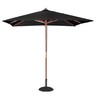 Parasol de terrasse professionnel à poulie carré de 2 50m noir - bolero - polyester