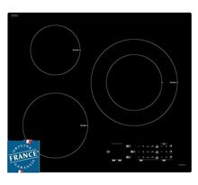 Table de cuisson induction SAUTER - 3 zones - L60 x P52cm - 7200 W - Revêtement verre - Noir - SPI4361B