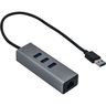 I-TEC Hub Combo USB/Ethernet - USB 3.0 - Externe - Gris - 3 Total USB Port(s) - 3 USB 3.0 Port(s)1 Port(s) réseau (RJ-45) - PC, Mac