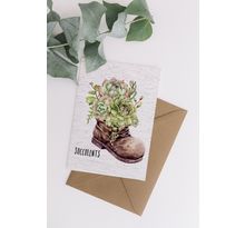 Carte à planter succulents
