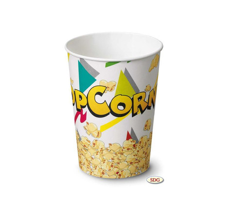 Pot pop-corn en carton 1.05 litres - sdg - lot de 500 -  - carton 1 05
