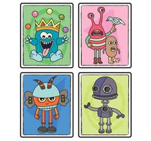 Coloriage magique enfant 11x9 cm Monstres 4 pièces - MegaCrea DIY