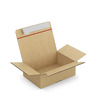 Caisse carton brune simple cannelure montage instantané fermeture adhésive raja 23x16x8 cm (lot de 20)