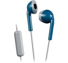 Ecouteur Intra-auriculaire, microphone et télécommande, Anti-transpiration JVC HA-F19M-AH-E bleu gris