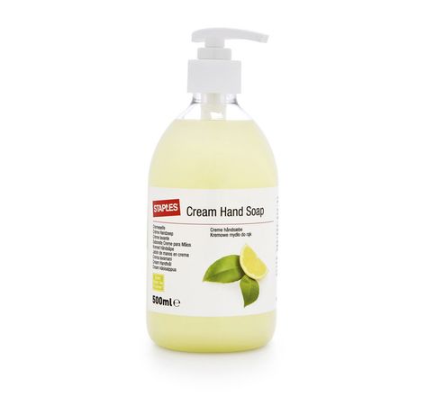 Crème lavante pour les mains, parfum Thé vert et citron - Flacon-pompe de 500 ml (bouteille 500 millilitres)