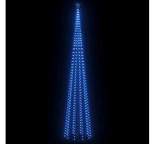 vidaXL Sapin de Noël cône 752 LED bleues Décoration 160x500 cm