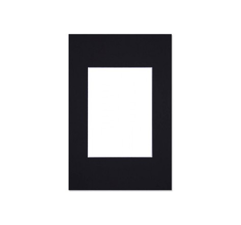 Passe partout standard noir pour cadre et encadrement photo - Nielsen - Cadre 50 x 60 cm - Ouverture 29 x 39 cm