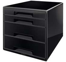 Leitz cube de bureau 4 tiroirs noir