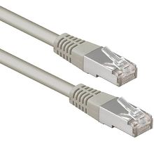 Câble/Cordon réseau RJ45 Dexlan Catégorie 6A FTP (F/UTP) Droit 30cm (Blanc)