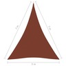 Vidaxl voile de parasol tissu oxford triangulaire 5x7x7 m terre cuite