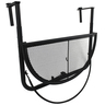 Table suspendue pour balcon dim. 60l x 45l cm hauteur réglable 3 niveaux métal époxy noir