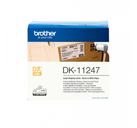 DK-11247 ruban d'étiquette Noir sur blanc