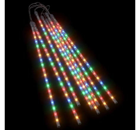 Vidaxl guirlandes lumineuses 8 pcs 50 cm 288 led colorées int/ext