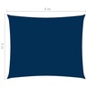 vidaXL Voile de parasol Tissu Oxford rectangulaire 3x4 m Bleu