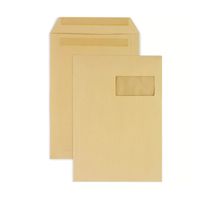 75 pochettes en papier kraft avec fenêtre - 22 9 x 32 4 cm