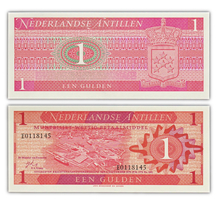 Billet de collection 1 gulden 1970 antilles néerlandaises - neuf - p20