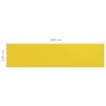 Vidaxl écran de balcon jaune 120x500 cm pehd