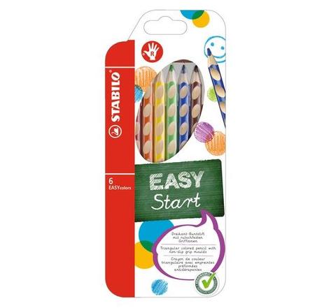 Etui de 6 Crayon de couleur ergonomique EASYcolors Start Droitier STABILO