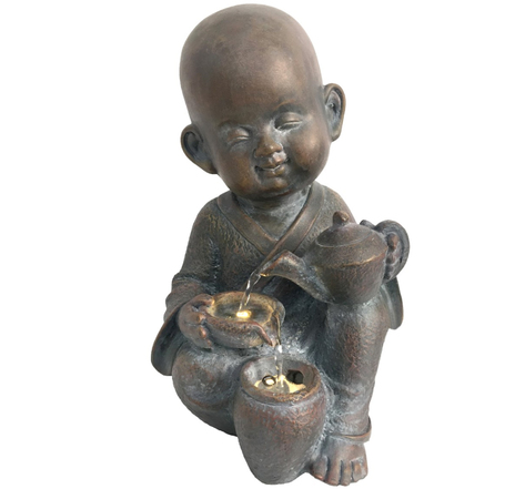 Mini-Fontaine dintérieur Moine Bouddhiste 31 cm