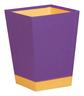 Rhodiarama Corbeille à Papier Simili Cuir 27x27x32 cm Violet Orange RHODIA