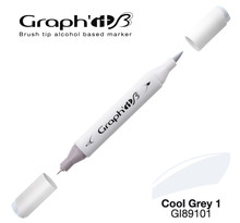 Marqueur manga à l'alcool Graph'it Brush 9101 Cool Grey 1 - Graph'it