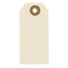 Lot de 1000: Étiquette américaine cartonnée beige sans attache 80x38 mm