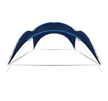 Vidaxl arceau de tente de réception 450x450x265 cm bleu foncé