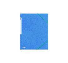 Chemise carte lustrée 5/10e Top File bleu azur, 3 rabats ELBA