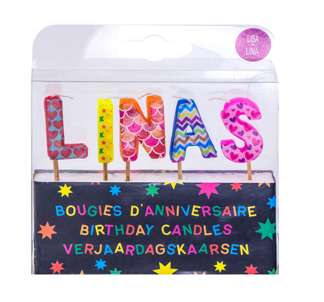 Bougies d'anniversaire Lisa et Lina