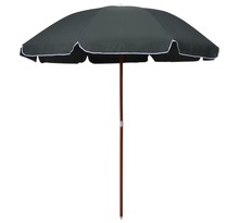 Vidaxl parasol avec mât en acier 240 cm anthracite