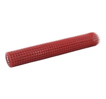 vidaXL Grillage Acier avec revêtement en PVC 25x1 m Rouge