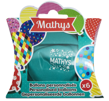 Ballons de baudruche prénom Mathys