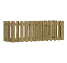 vidaXL Lit surélevé de jardin design de clôture bois de pin imprégné