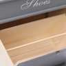 Vidaxl armoire à chaussures gris 50 x 28 x 58 cm bois de paulownia