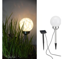 HI Lampe boule solaire rotative à LED de jardin 15 cm