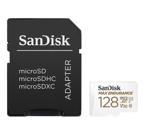 sandisk SanDisk Max Endurance microSDXC UHS-I U3 V30 128 Go + Adaptateur SD