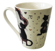 Tasse en porcelaine Chats musiciens par Kiub