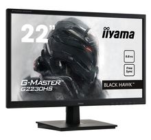 Ecran PC Gamer - IIYAMA G-Master Black Hawk G2230HS-B1 - 21,5 FHD - Dalle TN - 0,8 ms - 75Hz - VGA / HDMI / DisplayPort - FreeSync