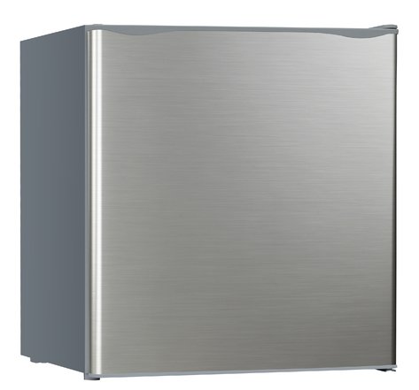 Mini frigo avec congélateur bergen gris acier inoxydable 46l