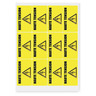 Étiquette polyester jaune 63,5x29,6 mm (colis de 270)