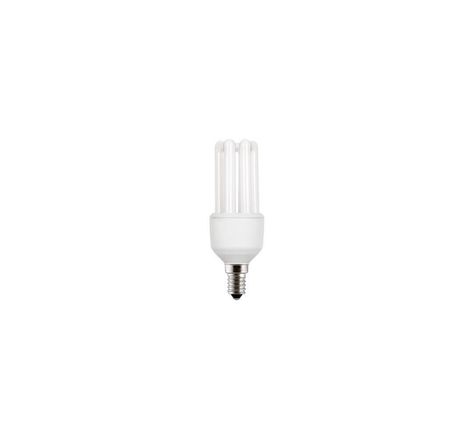 Ampoule Fluocompacte - 3 tubes – Culot E14 - 11W - 590 lumens - 2700K